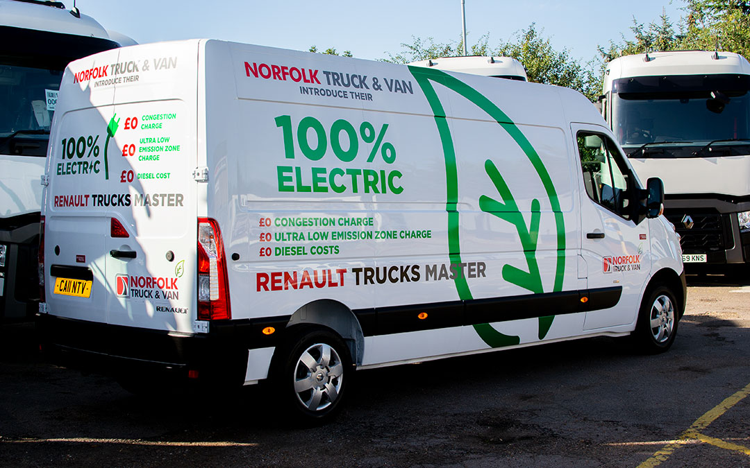 Norfolk Truck & Van receive all-electric Renault Master demonstrator.